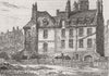 LONDON. London. Remains of Palace of Whitehall 1874 old antique print picture