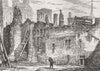LONDON. London. Remains of Savoy Palace 1874 old antique vintage print picture