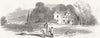SCOTLAND. Prestonpans. Col Gardiner's House & Field 1845 old antique print