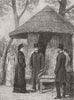 WALES. Raglan Castle, Monmouthshire. Summer House 1881 old antique print