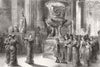 LONDON. , British Museum-Peripatetic art lecturer c1881 old antique print
