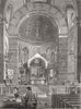 LANCS. St John Evangelist, Miles Platting, Manchester 1881 old antique print