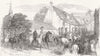CAMBS. Entry of Sir Harry Smith into Whittlesey 1847 old antique print picture