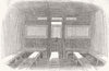 TRANSPORT. 2nd-class carriage compartment 1847 old antique print picture