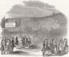 SURREY. Starting railway construction, Betchworth c1847 old antique print