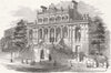 BRISTOL. Academy for promotion of fine arts 1857 old antique print picture