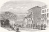 BELGIUM. Spa-Arrival of Duke Brabant 1856 old antique vintage print picture