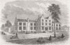 HORNSEY. New Parish Schools, Rd, Holloway 1858 old antique print picture