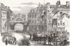 HANTS. Viscount Palmers, Romsey 1855 old antique vintage print picture