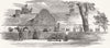 WARCS. The Holt Almshouses at Aston 1858 old antique vintage print picture