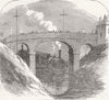 LONDON. Ealing Station, Great West Railway 1852 old antique print picture