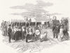 BRITANNIA TUBULAR BRIDGE. Railway carriage  1852 old antique print picture