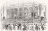 LONDON. Shilling day-exhibition 1851 old antique vintage print picture