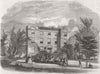 LONDON. Refuge for boys Bridge House, Wandsworth 1858 old antique print
