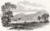 SCOTLAND. The Bridge of Allan, N B 1858 old antique vintage print picture