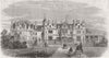LINCS. Stoke Rochford, House of Christopher Turnor 1858 old antique print