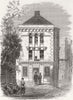 SOMT. Mechanics' Institute, Frome 1858 old antique vintage print picture