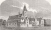 PECKHAM. Capuchin Church & Monastery  1859 old antique vintage print picture