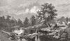 WALES. A view in North Wales 1859 old antique vintage print picture