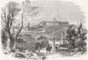 HANTS. Royal Pavilion, Aldershot 1859 old antique vintage print picture