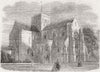 HANTS. Church of St Cross, Winchester 1859 old antique vintage print picture