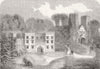 CORNWALL. Port Eliot, Earl St Germans 1859 old antique vintage print picture