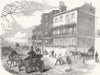 GLOUCESTER HOUSE. Piccadilly, of Duchess 1857 old antique print picture