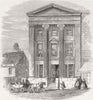 BERKS. Mechanics Institute, Reading 1859 old antique vintage print picture