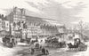 LONDON. Northumberland Ave from Charing-Cross 1876 old antique print picture