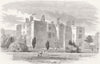 LLANOVER. Visit of Prince Orange to South Wales- 1860 old antique print