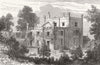 BALHAM. Priory, House of Charles Bravo 1876 old antique vintage print picture