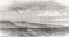 BOURNEMOUTH. Waterspout seen between & Poole 1871 old antique print picture