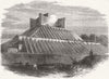 HYDE PARK. Progress of Albert Memorial  1865 old antique vintage print picture