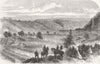 MACCLESFIELD. Military review & exercise, Somerford  1865 old antique print