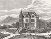 ILKLEY. Semon Convalescents Home, Yorks 1877 old antique vintage print picture