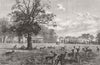 YORKS. Studley Royal, Ripon, Marquis of 1885 old antique vintage print picture