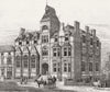 WEST HAMPSTEAD. Haysman's new College, Finchley Rd  1885 old antique print
