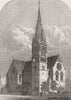 LONDON. New Whitechapel Church 1875 old antique vintage print picture