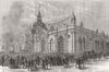 LANCS. Opening new Market-Hall, Southport 1881 old antique print picture