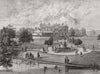 MANCHESTER. Manley Hall, new public park for 1880 old antique print picture
