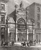 LONDON. New Arcade, Bond St. Exterior 1880 old antique vintage print picture