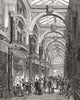 LONDON. New Arcade, old Bond-Street 1880 antique vintage print picture