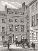 MAYFAIR. Lord Beaconsfield's House, 19 Curzon Street 1881 old antique print