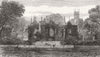SWANSEA. Singleton Abbey, House of Vivian 1881 old antique print picture