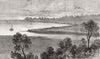 ISLE OF WIGHT. Land reclaiming works, Brading Haven 1880 old antique print