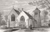 BUCKS. Hughenden Church, Lord Beaconsfield's grave 1881 old antique print