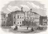 BURSLEM. Wedgwood Institute, Staffordshire 1863 old antique print picture