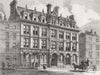 FLEET ST. New offices of Daily News, Bouverie  1885 old antique print picture