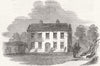 SURREY. The parsonage, at Frimley 1850 old antique vintage print picture