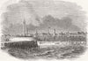 BELGIUM. Ostend 1850 old antique vintage print picture